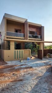 Modern villa constructed by Heritage Builders in Mysore