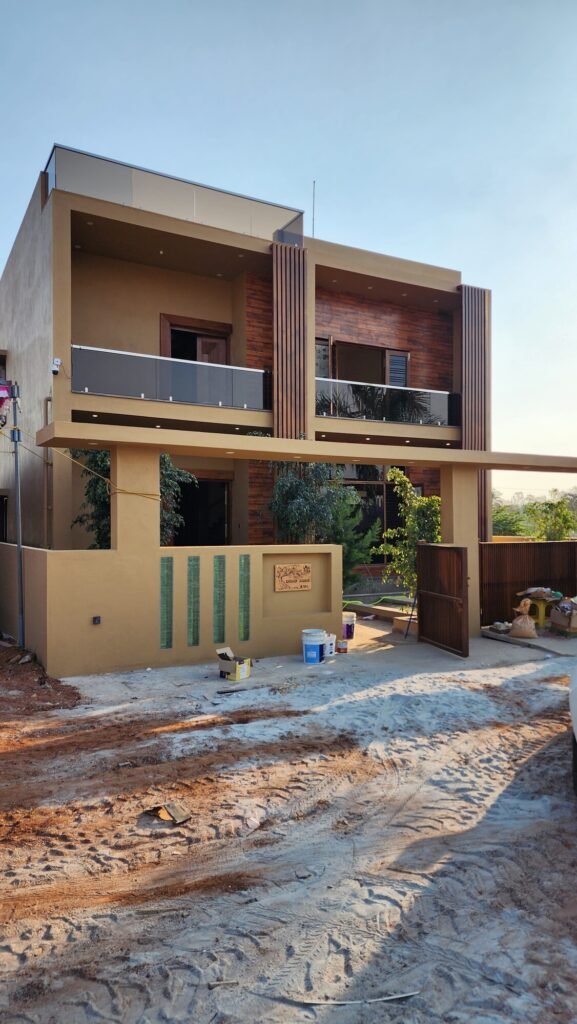Modern villa constructed by Heritage Builders in Mysore