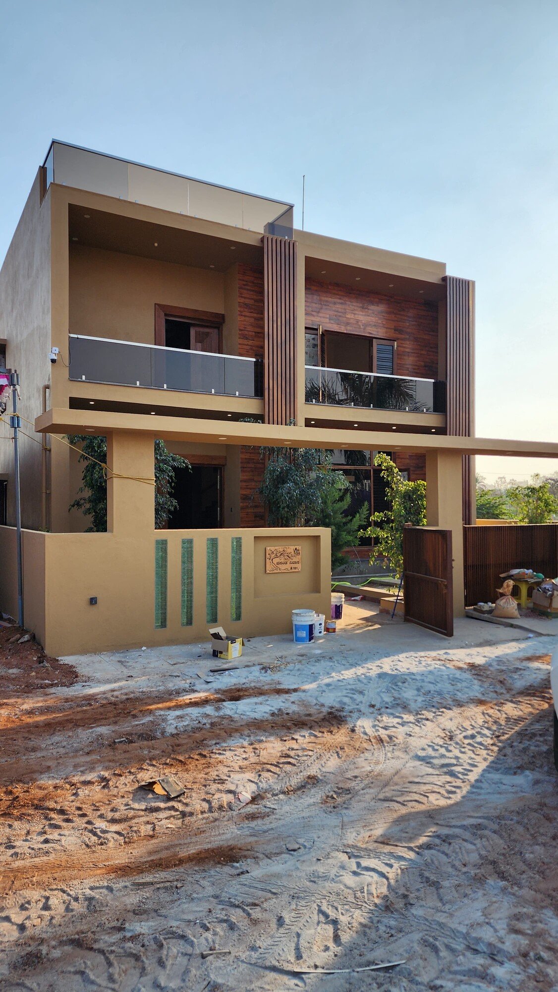 Modern villa constructed by Heritage Builders in Mysore